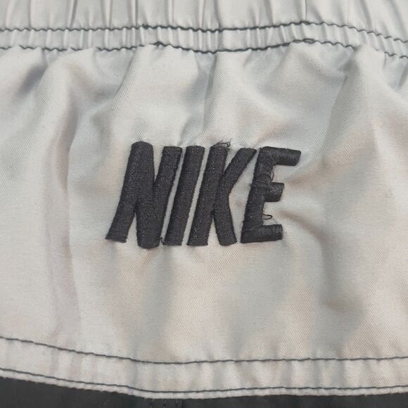 Vintage Y2K Nike Swim Gray Tag Trunks Shorts Spellout Lined - Men's Size Large - Picture 6 of 6